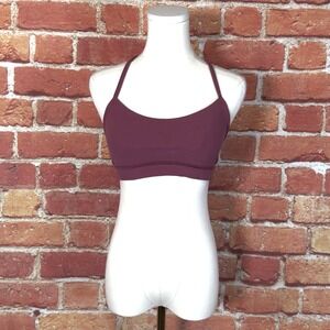 Lululemon Women's Flow Y Bra Mauve Sports‎ Activewear Workout *No Size Tag*